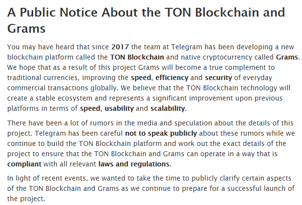 Telegram Twitter를 통한 TON Blockchain Post